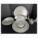 Vintage Pewter Servingware