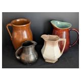 Assorted Vintage Stoneware Pitchers