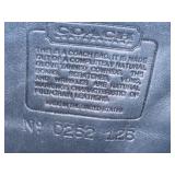 Coach Navy Blue Leather Handbag