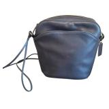 Coach Navy Blue Leather Handbag