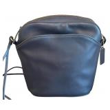 Coach Navy Blue Leather Handbag