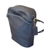 Coach Navy Blue Leather Handbag