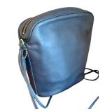 Coach Navy Blue Leather Handbag