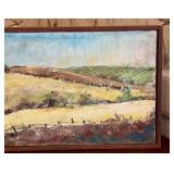Small Framed Original Oil on Canvas Scenic Painting