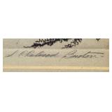 Vintage Castle on the Cliff Etching by Samuel Chatwood Barton