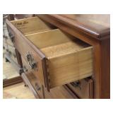 Vintage Ethan Allen Cherry Wood Mirrored Dresser