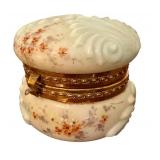 Antique Victorian Wave Crest CFMT Porcelain Dresser Box