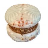 Antique Victorian Wave Crest CFMT Porcelain Dresser Box