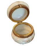 Antique Victorian Wave Crest CFMT Porcelain Dresser Box