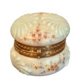 Antique Victorian Wave Crest CFMT Porcelain Dresser Box