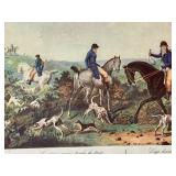 Dogs Having Lost the Night Scent Framed Hunting Scene Print