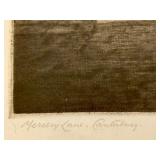 Framed Black-and-White Etching of Mercery Lane, Canterbury