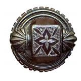 Victorian Jett Brooch with Intricate Design