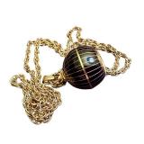 Vintage Caravelle Necklace Watch with 24-Inch Chain