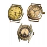 Set of 3 Vintage Watches: 2 Elgin and 1 Mimo