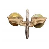 Vintage WWII Army Air Corps Officer Pilot Pin