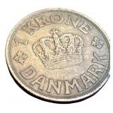 Collection of 9 Vintage Foreign Coins Including 1963 Mexican Silver Peso