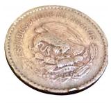 Collection of 9 Vintage Foreign Coins Including 1963 Mexican Silver Peso