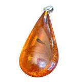 Set of 4 Assorted Vintage Gemstone and Sterling Silver Pendants