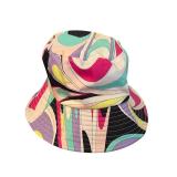 Emilio Pucci Bucket Hat with Colorful Abstract Pattern