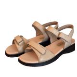 Easy Spirit Beige Ankle Strap Sandals with Comfort Sole