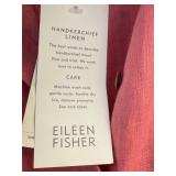 Eileen Fisher Woman 2X Handkerchief Linen Shirt - Mandarin Collar, 3/4 Sleeves