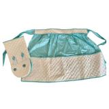 Vintage Apron and Oven Mitt Set