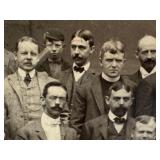 Antique 1887 Group Photograph in Cardboard Frame
