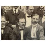 Antique 1887 Group Photograph in Cardboard Frame