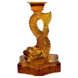 Amber Glass Mid-Century Compote by Westmoreland