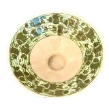 Vintage Iranian Persian Hand-painted Ceramic Bowl Featuring Ship Design