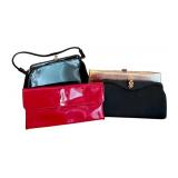 Collection of 4 Vintage Handbags including Red Patent Leather