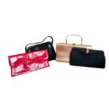 Collection of 4 Vintage Handbags including Red Patent Leather