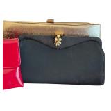 Collection of 4 Vintage Handbags including Red Patent Leather