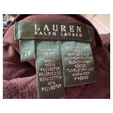Lauren Ralph Lauren 3X Chestnut Turtleneck and Quilted Reversible Vest Set