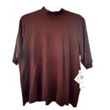 Lauren Ralph Lauren 3X Chestnut Turtleneck and Quilted Reversible Vest Set