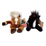 Set of 2 Wells Fargo Legendary Horses Plush Toys