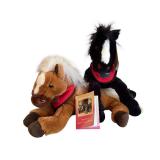 Set of 2 Wells Fargo Legendary Horses Plush Toys