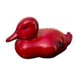 Rare Royal Doulton Flambe Lop Eared Rabbit, Vintage Royal Doulton Flambe Elephant, Vintage Royal Doulton Flambe Resting Duck Figurine