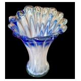 Vintage Murano Art Glass Hand Blown Swung Vase