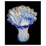 Vintage Murano Art Glass Hand Blown Swung Vase
