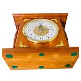 Vintage Wooden Shelf Clock