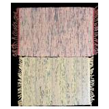 Two Vintage Throw Rugs