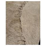 Vintage Bathroom Oval Rug