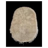 Vintage Bathroom Oval Rug