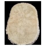 Vintage Bathroom Oval Rug