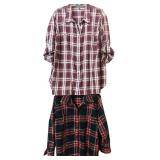 Lot of 2 Ralph Lauren Plaid Button-Up Women