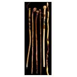 Variety of Vintage Walking Sticks / Canes
