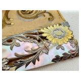 Antique Hand-Painted Folding Fan with Elegant Tiffany and Co Box