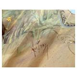 Antique Hand-Painted Folding Fan with Elegant Tiffany and Co Box